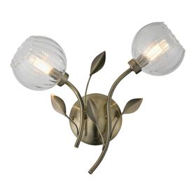 D0843AB  Elm Wall Light Light Antique Brass